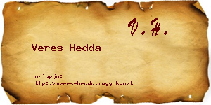Veres Hedda névjegykártya