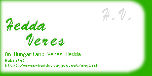 hedda veres business card